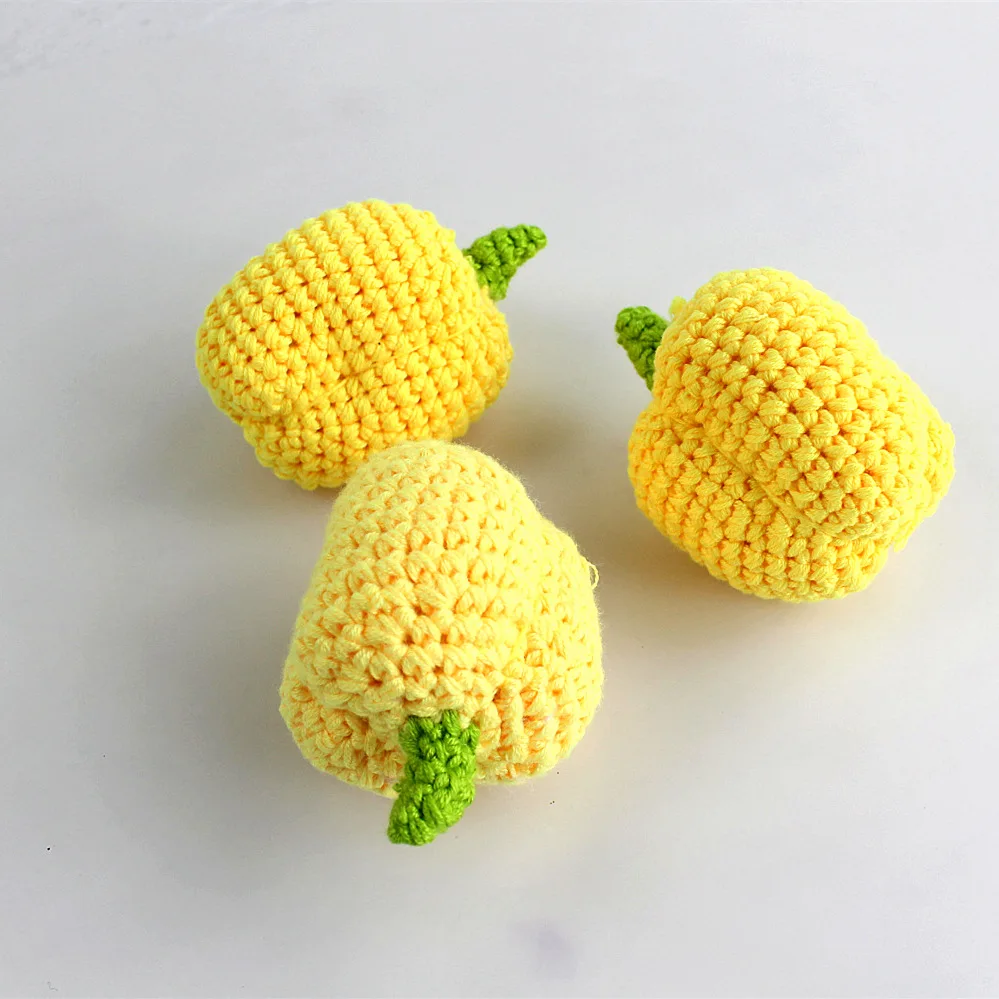 Factory Price Handmade Crochet Soft Fruits And Vegetables For Baby