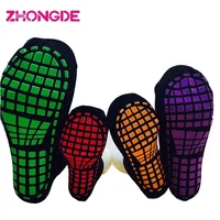 

Factory wholesale custom non-slip trampoline grip socks custom bounce house socks