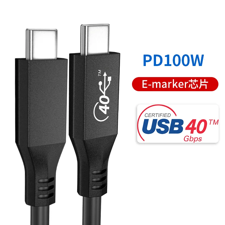 

2021 New Shelf Usb 4.0 Full-Function Data Cable 8 Coaxial Silver-Plated Cable 8K@60Hz High-Definition Pd100W Fast Charging Cable