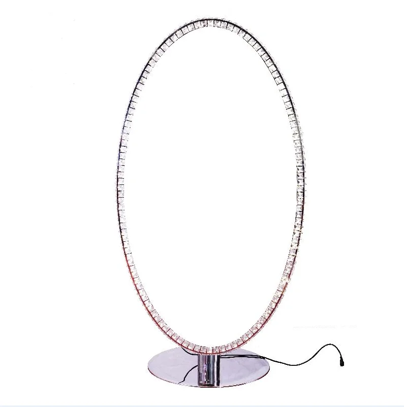 

Standing or wall mounted mirror salon barber mirror used oval mirrors with LED light, Customized