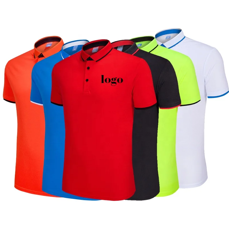 

Plain Colors Polyester Summer Breathable Quick Dry Custom Oem Logo Printing Men Polo T Shirt