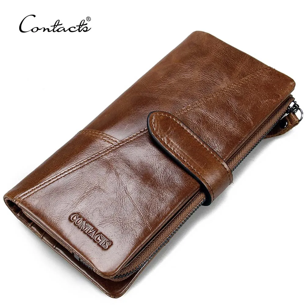 

dropship contact's wholesale fashion 100% genuine leather coin purse card holder cellphone pocket long leather wallet for man, Sandstone/coffee/red/black/green
