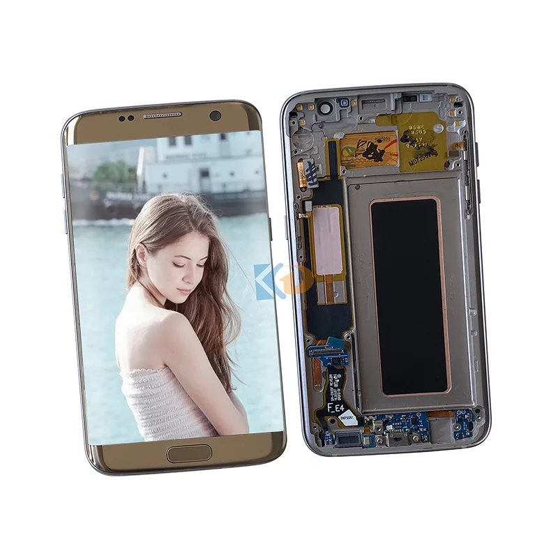 

Wholesale Original Mobile Phone LCD With Touch Screen For Samsung G935 For Samsung S7 edge LCD Display, Black blue gold pink