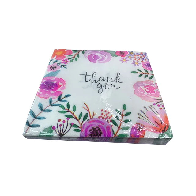

Factory Line Baby Tissue Paper dark red cotton napkin wedding