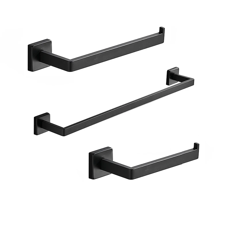 

Stainless Steel Towel Bar Bathroom Accessory Black Bathroom Accessories