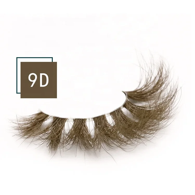 

Wholesale Eyelash Vendor 3D Handmade Colorful Lashes 100% Real Mink Fur Eyelashes Private Label Mink Strip Eyelashes, Red,green,white,brown,purple,ect