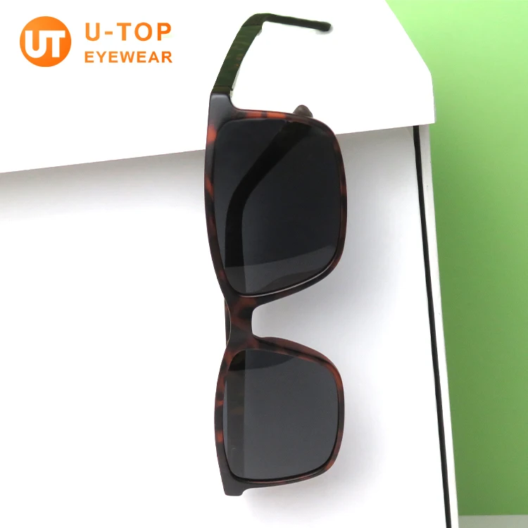 

U-Top unisex metal frame sunglasses spring hinge eyewear polarized ultem fashion sun glasses