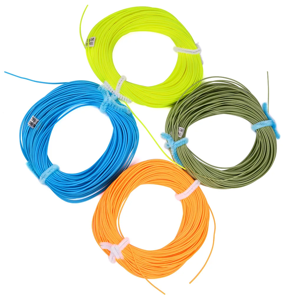 

30.5M Fly Fishing Line Multi-color Floating Line Front-mounted Multi-model Optional Fly Main Line Angelschnure Olta Ipi Pancing, 4 colors