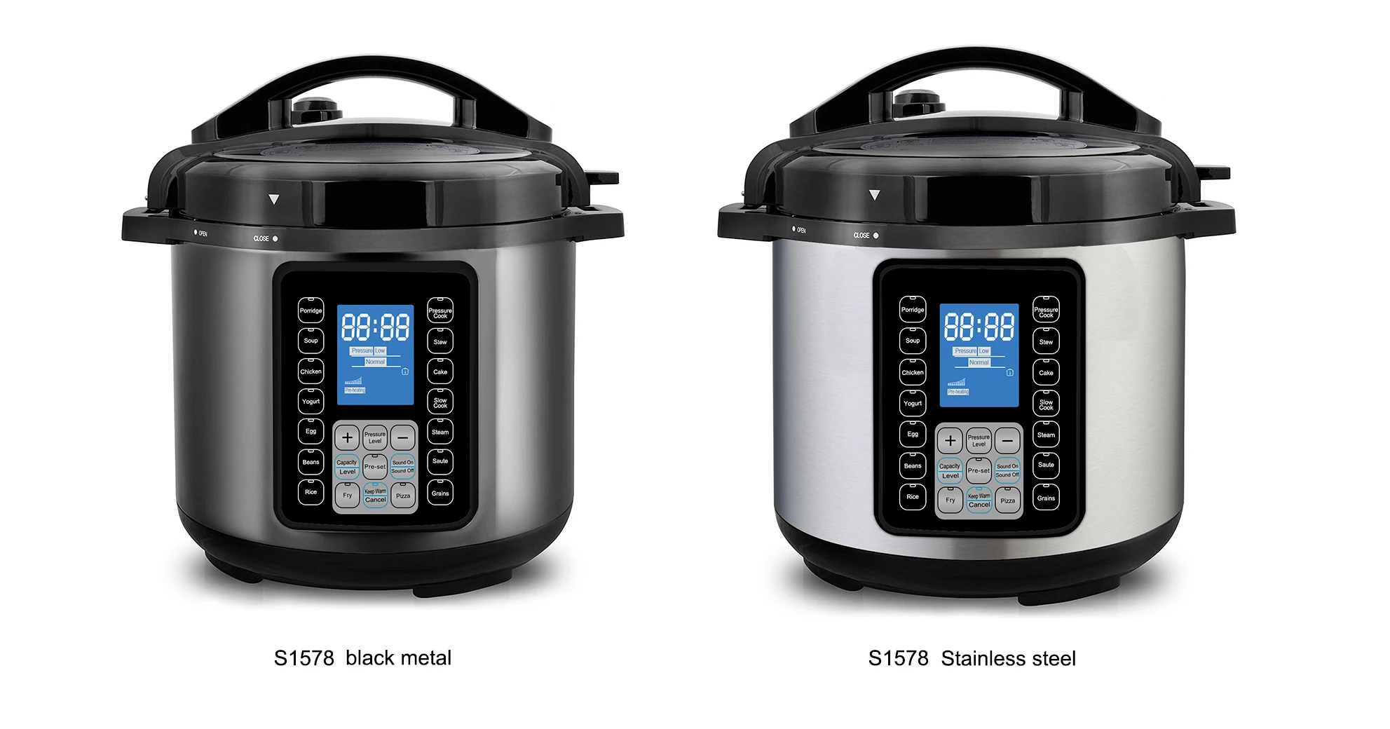 
UltraPot 6Q Electric Pressure Cooker 10 in 1 Hot Pot with Tempered Glass Lid 