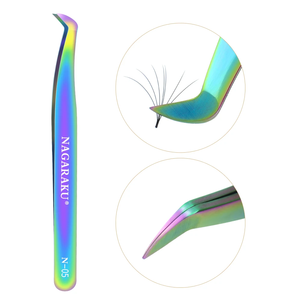 

Eyelash Extension Tweezer Volume Tweezers Colored Eyelash Applicator Private Label Precise Eyelash Tweezers Manufactures, Multicolor