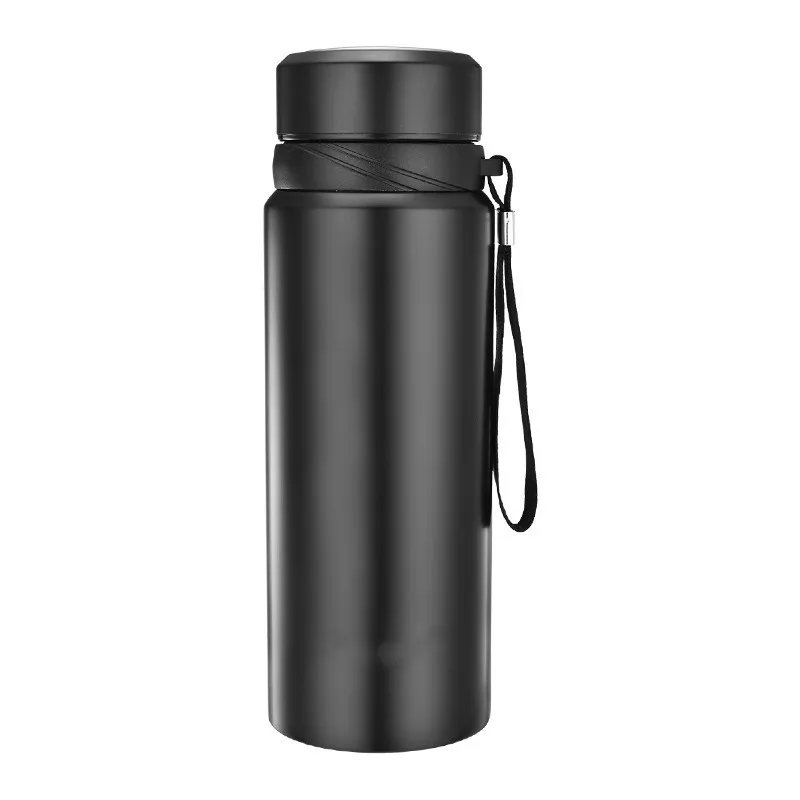 

304 stainless steel large capacity vacuum cup portable sling rope handle warm-keeping water Cup outdoor sports bottle, Multiple colour