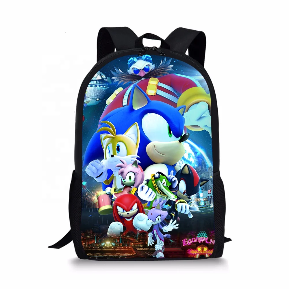 

Hot Fashion Sonic Boom Pattern Children Men Leather Backpack Kids Recycled Toddler Boys Girls China Backpack, Customizable color