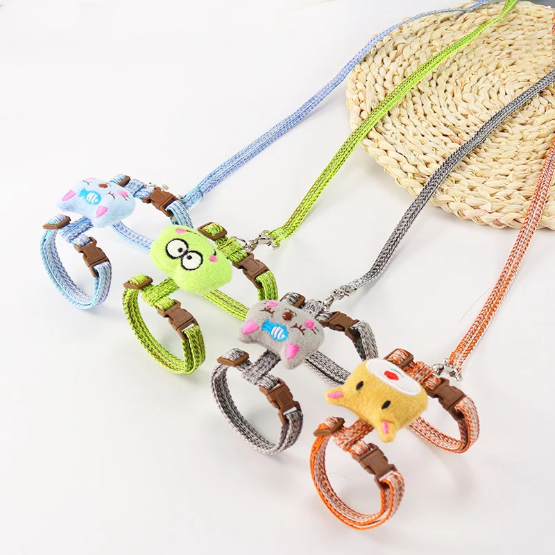 

dog 2022 wholesale cat rope chest with I-shaped nylon traction belt cat chest strap pet traction rope, Shown as picture