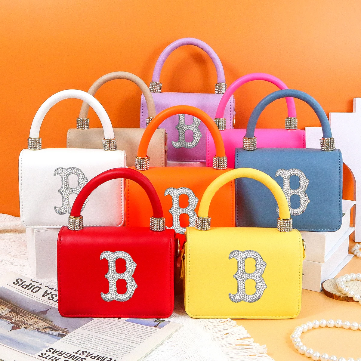 

Factory wholesale ladies PU bag mini shoulder jelly tote purses and handbags, 12 colors