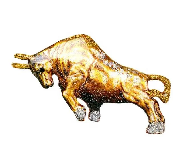 

Fashion Colorful And Cool Enamel Bullfight Brooch Clothes Jewelry Brooch pin, As picture