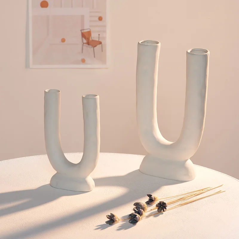 

Nordic modern Hot Sale High Quality Luxury Home Decorative Vases CeramicTable Fashion Flower Vases for living room office decor