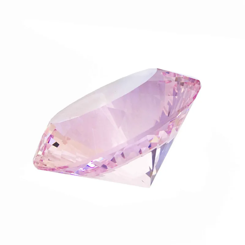 

Factory Price 150mm Pink Crystal Glass Diamond Crafts Home Crystal Diamond Decoration Couple Festival Exquisite Crystal Gifts