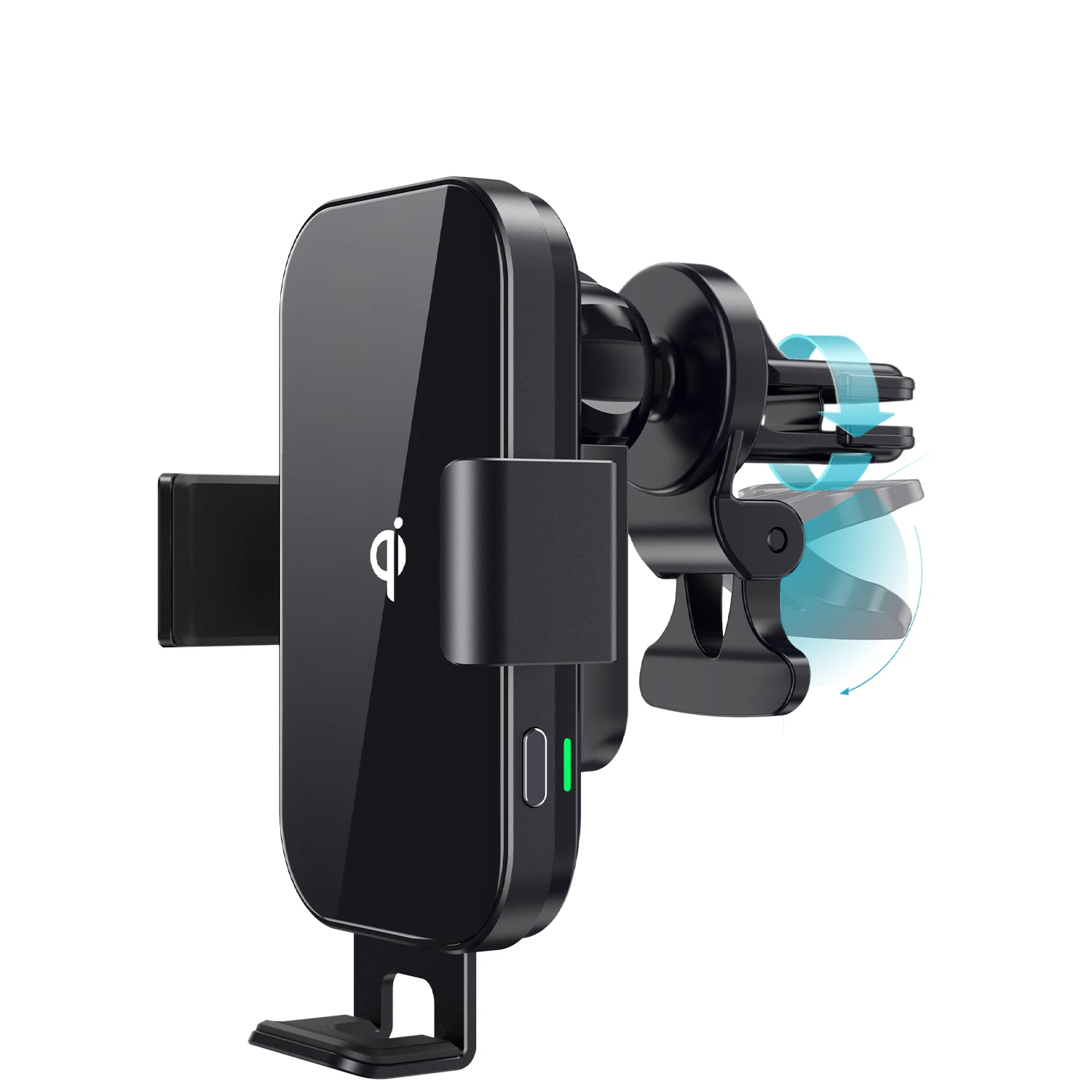 

automatic simple fast smart sensor wireless electric car charger universal interface snapmount wireless charger on car mount