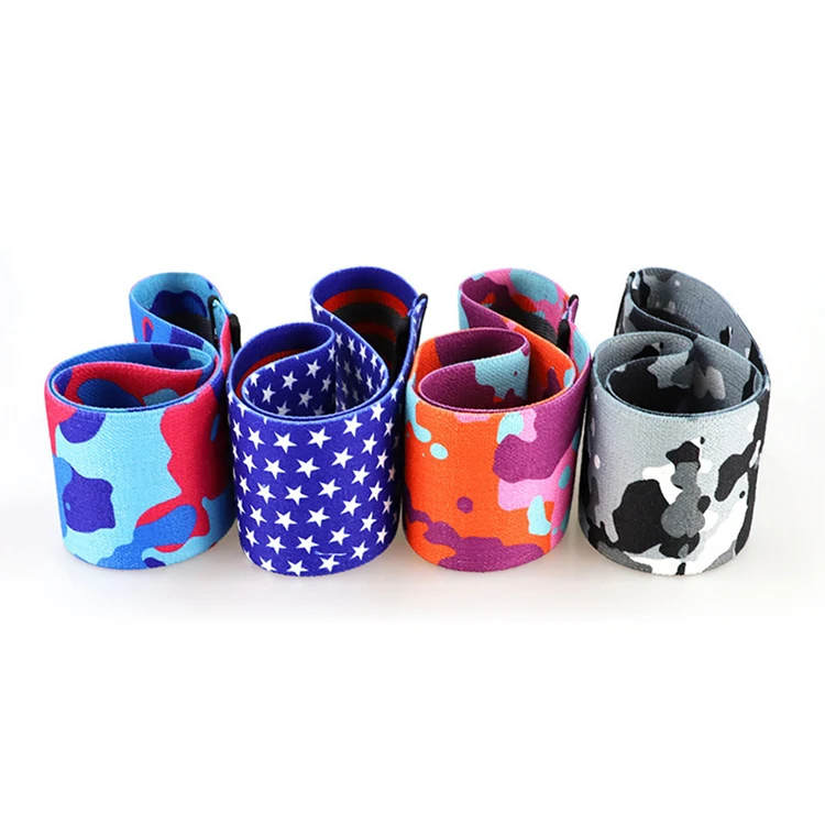 

Custom Logo Fitness Exercise Resistance Fabric Booty Yoga Band Set, Camouflage