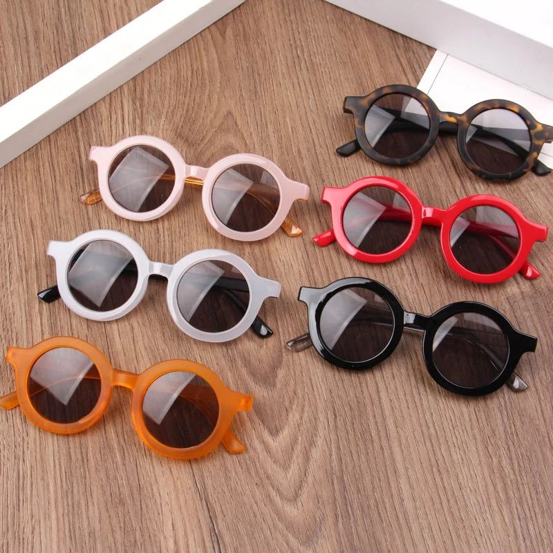 

SKYWAY Wholesale Fashion Multicolour Baby Round Frame Sun Glasses Retro Child Boys And Girls Kids Sunglasses
