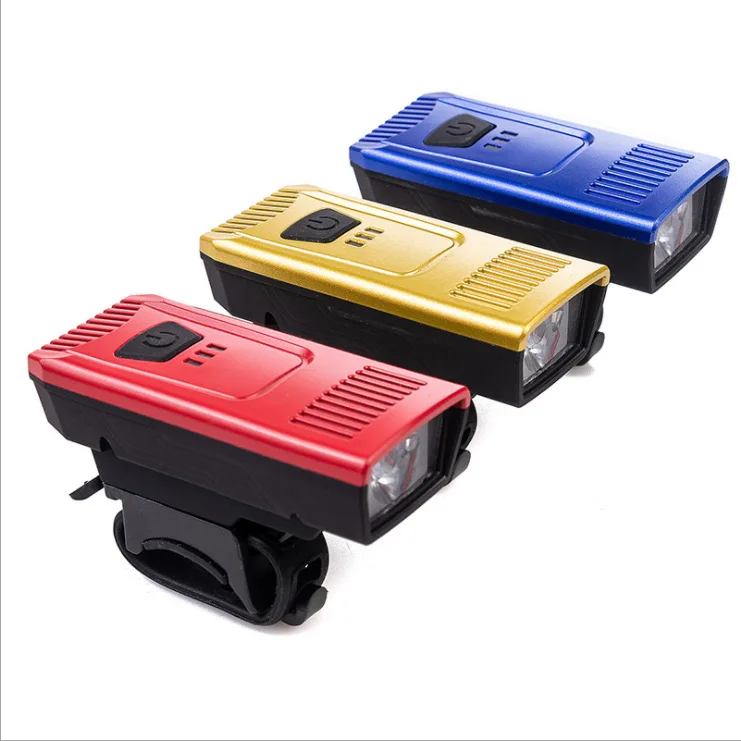 

Bicycle Bike Front Rear Lights Set Mountain Bike Night Cycling Headlight USB LED Safety Warning Taillight Bike Accessories, 5 color to be choose