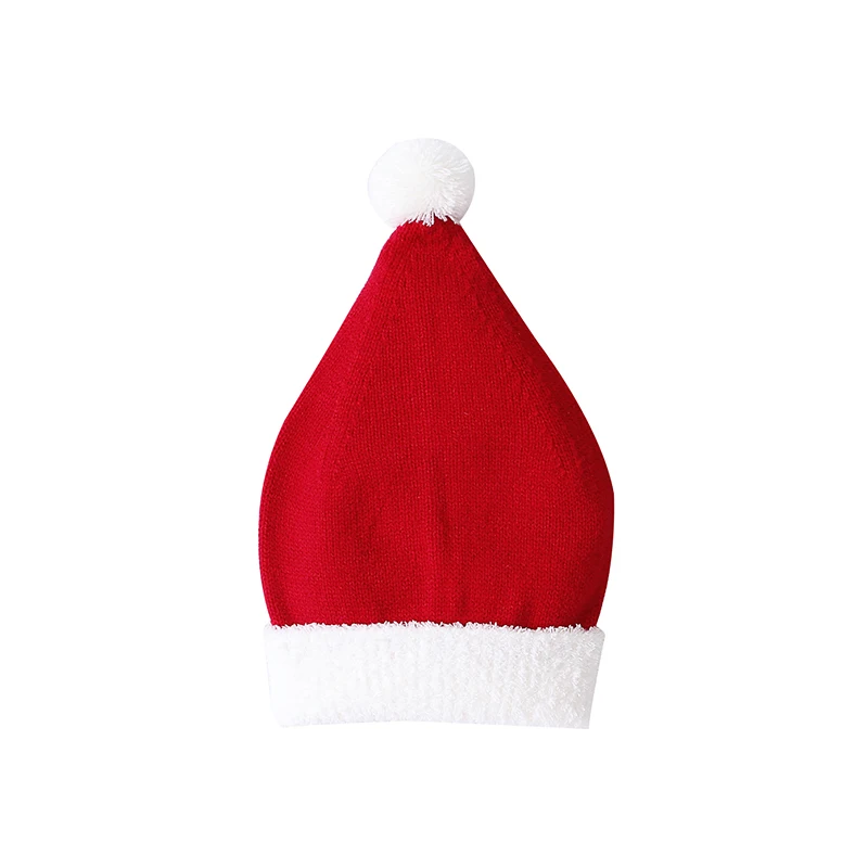 

2019 Hot Sale Baby Hat Cute Newborn Baby Knitetd Christmas Hat Baby Santa Hat