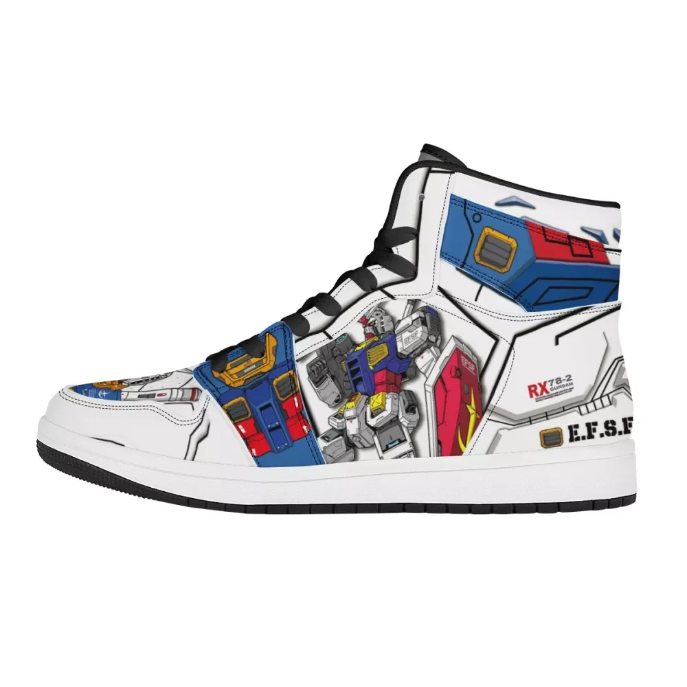 

Wholesale Custom Made Cartoon Pattern Print Custom Name Print Logo Design Fashion Sneakers Unisex High Top Original Sneakers