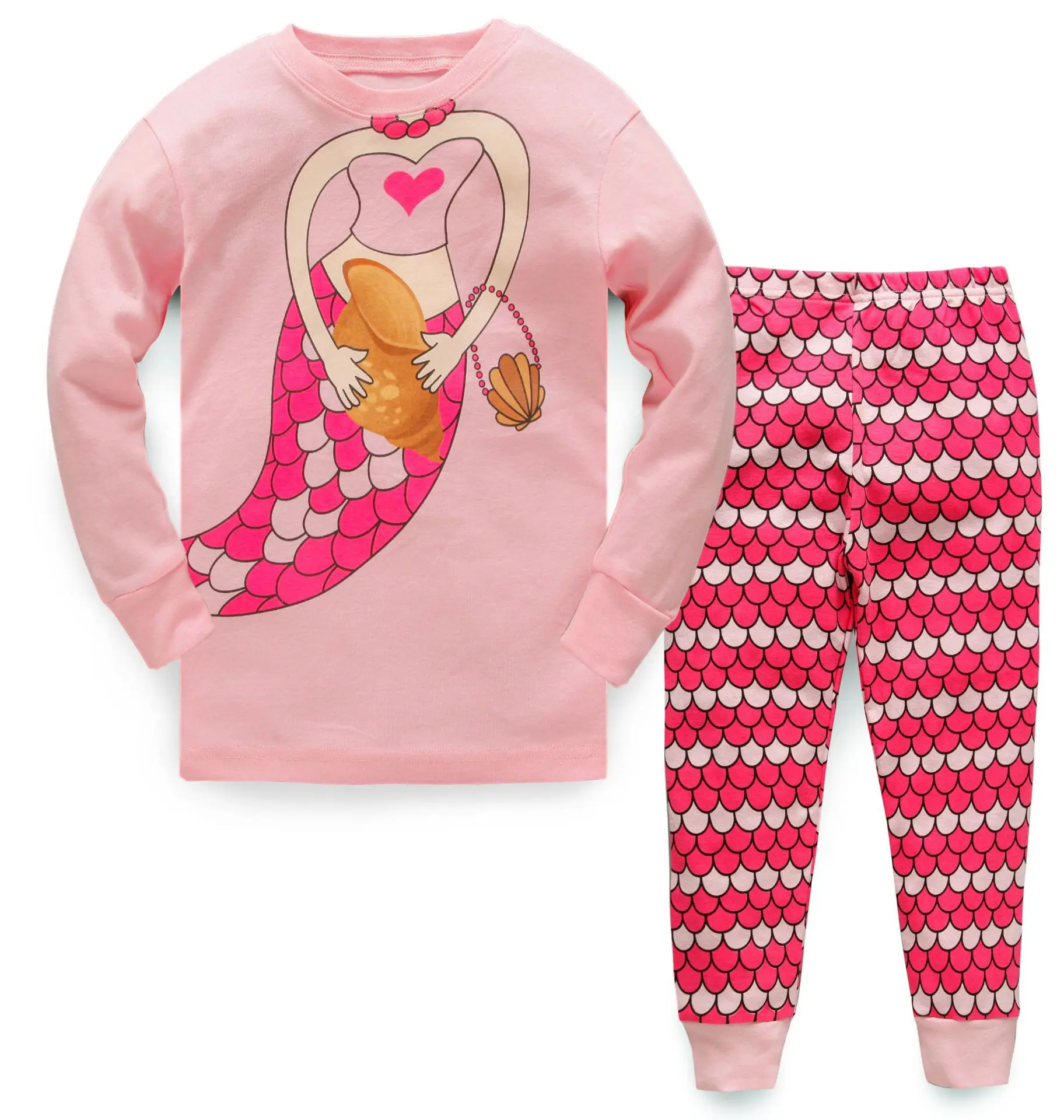 

Sweet Wholesales Cartoon Clothes Girls Sleep Wear Set Toddler Kids Terno 100% Kid Cotton Pajama Summer Clothing Sets