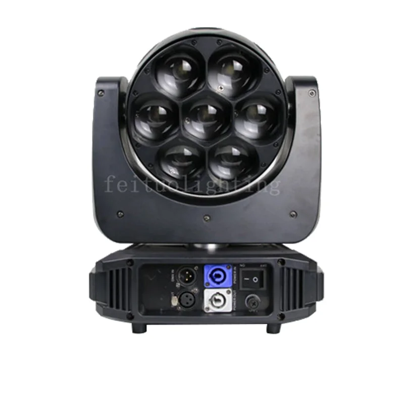 

Free Shipping DMX 7x 40w 4in1 RGBW Bee Eye Led Zoom Moving Head Beam Light