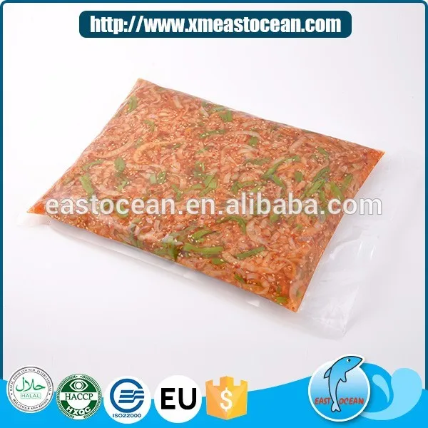 Delicious Japanese food frozen seasoned sea scallop trim meat frilling