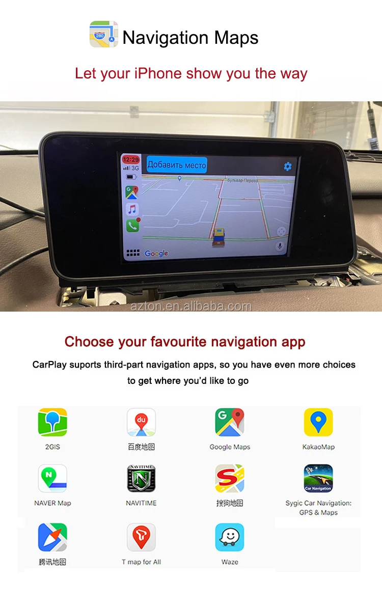Dashboard Retrofit Wireless Carplay For Lexus Rx 450h/350/ 330/300/200t