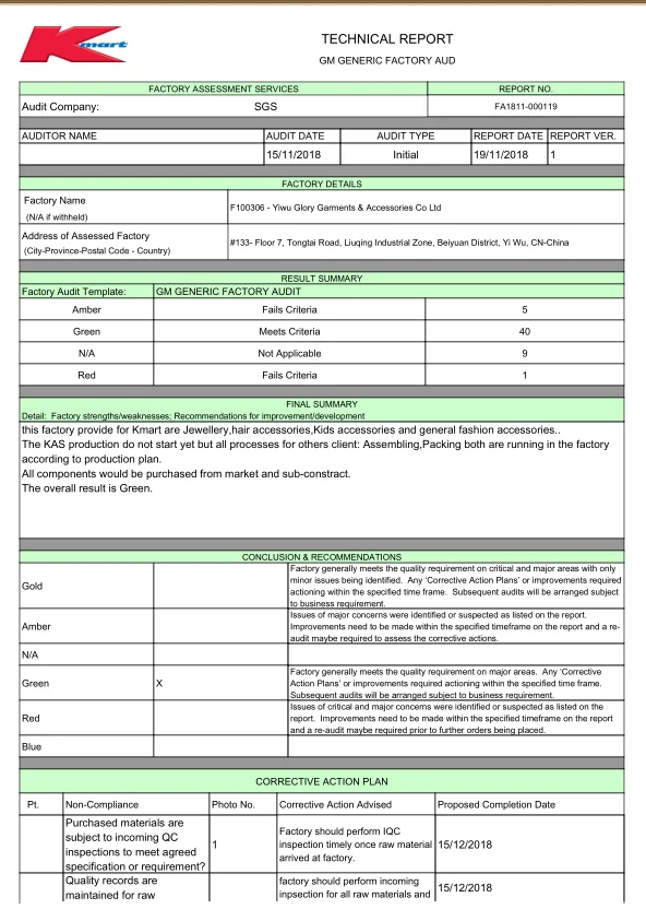 Yiwu Glory Garments & Accessories Co., Ltd. Headband/Hair Band/Hair