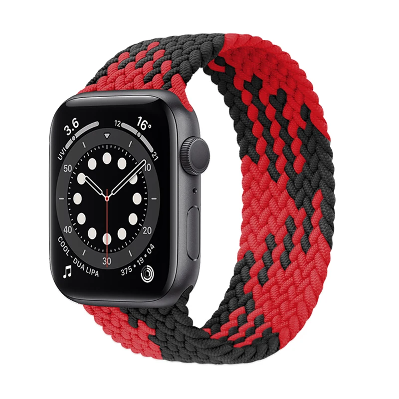 

Nylon Strap For Apple Watch 38mm 40mm 42mm 44mm Braided Solo Loop