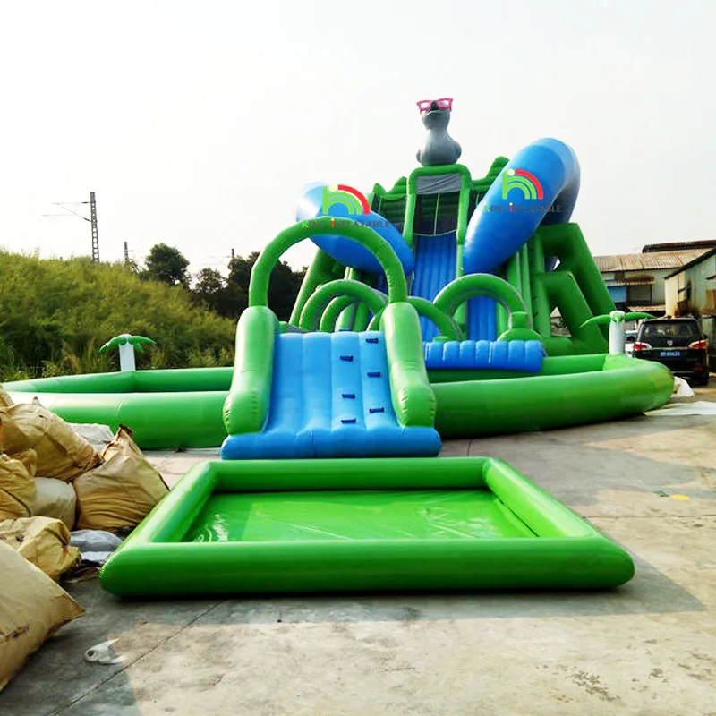 Commercial giant Adult inflatable amusement park water slides for water park, View Giant