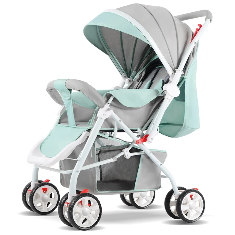 

Baby stroller lightweight stroller can sit reclining two-way ultra-light folding umbrella car summer four-wheeled baby stroller, Picture