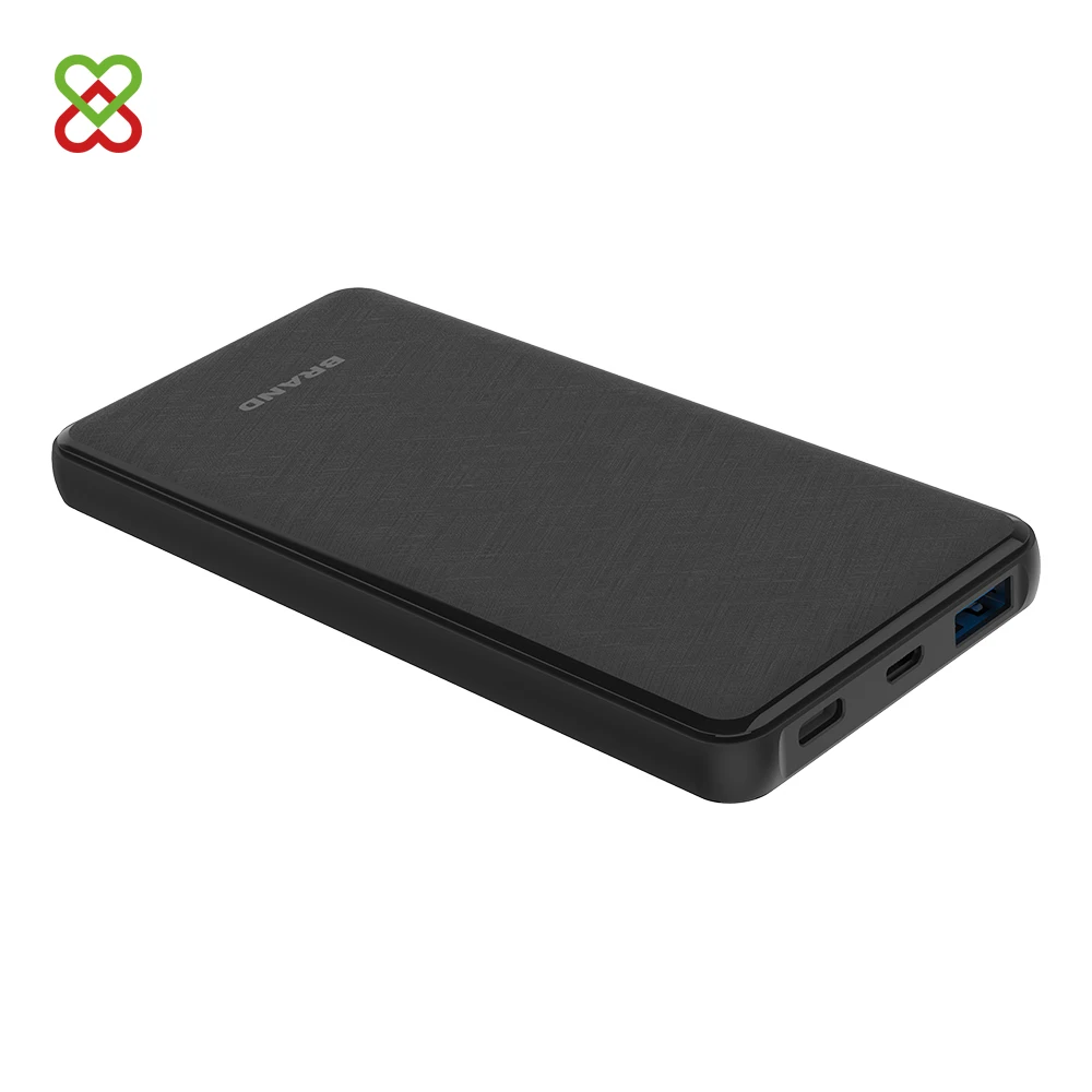 

High Capacity 10000 mAh Charger Universal Phone Power Bank 10000mAh External Battery Fast charge Dual USB Powerbank, Black, custom