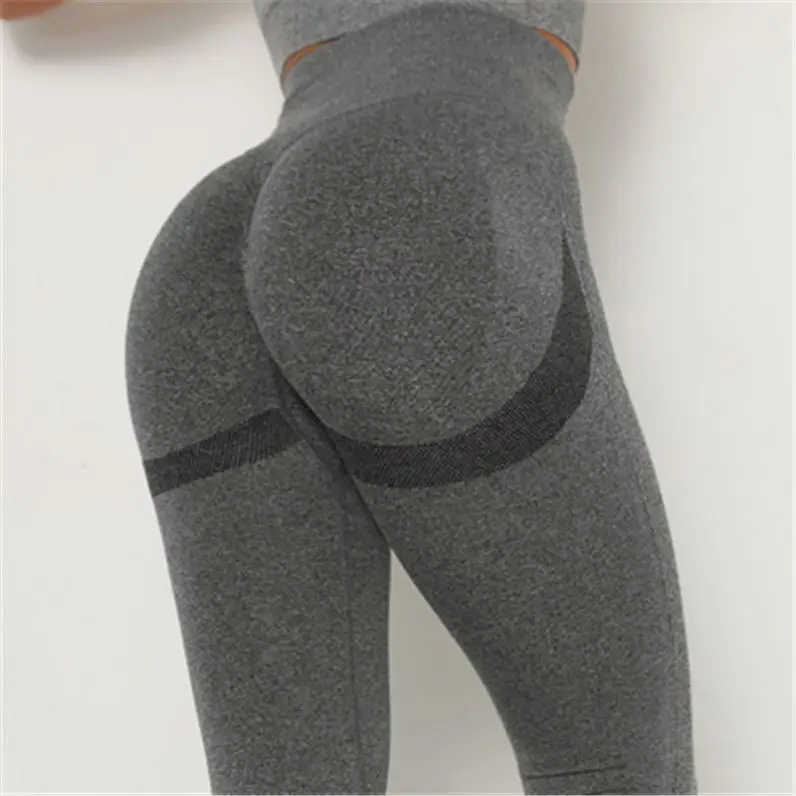 

Hot Women Seamless Knit Hip Moisture Absorption Yoga Pants Exercise Pants Sexy Buttock Leggs Sold Fitness Pants, Picture