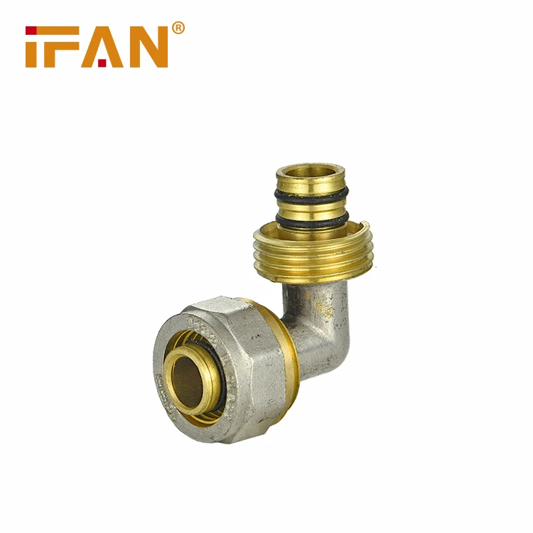 

IFAN Hot Sale fitting air fuel compression brass 1/2" pex pipe compression brass union tube fitting