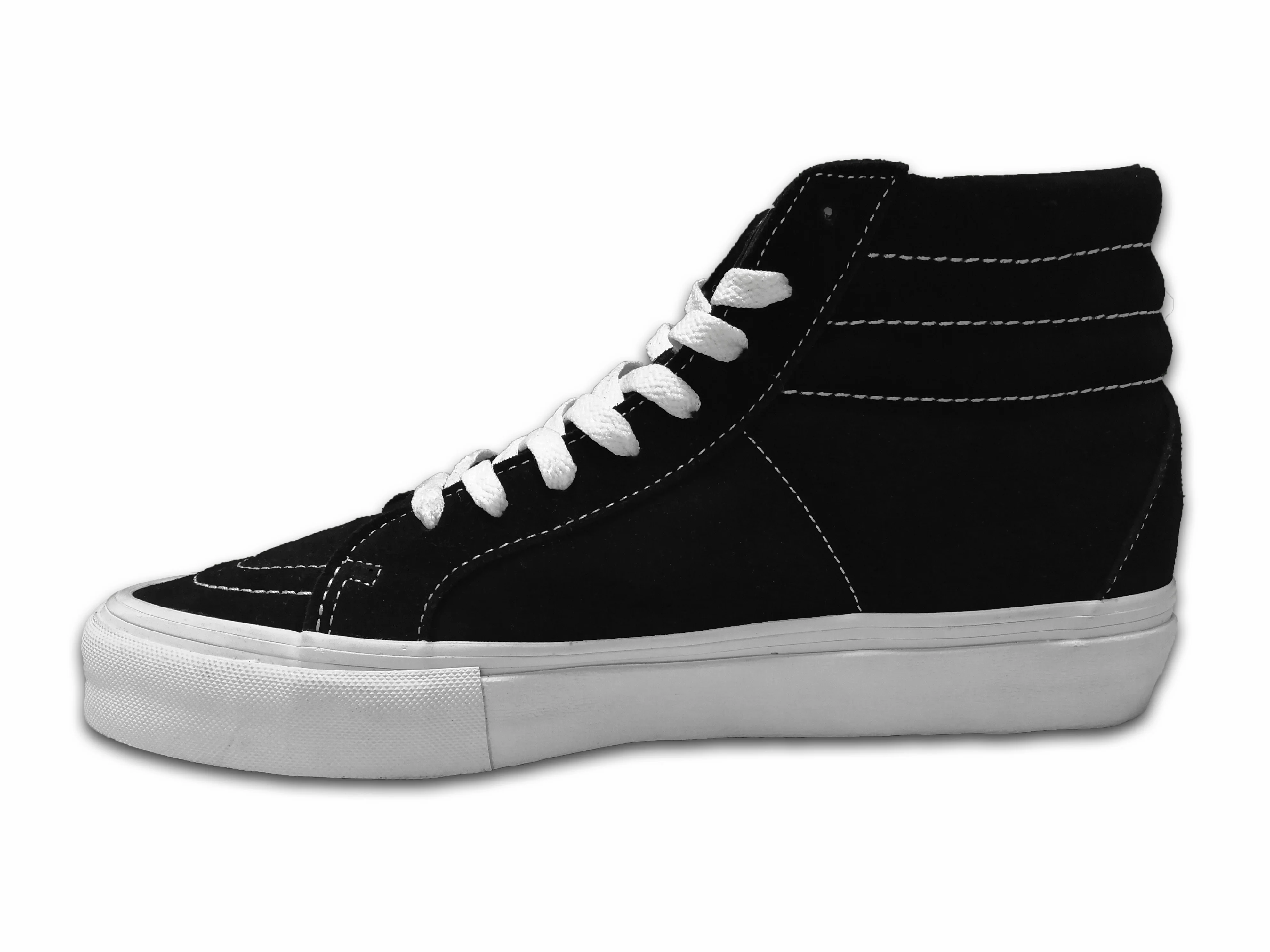 Mens black skateboard HighTop shoes from China