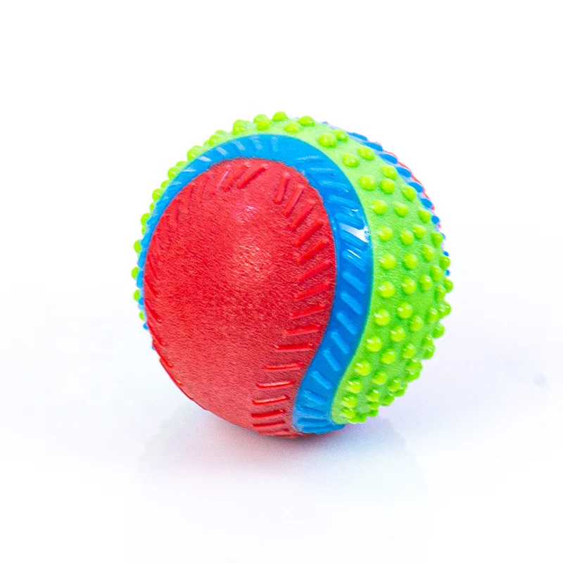 

New Pet Toys Elastic Rubber Training Interactive Ball Pet Molar Chewing Dog Ball Toy, Colorful
