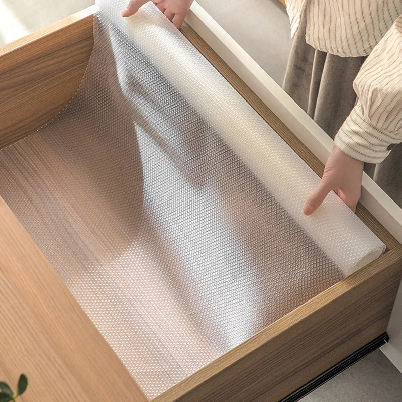 

Manufacturer Custom Size Kitchen Pad Cabinet Drawer Liner Roll Clear Eva Anti Slip Mat For Shelf Liner
