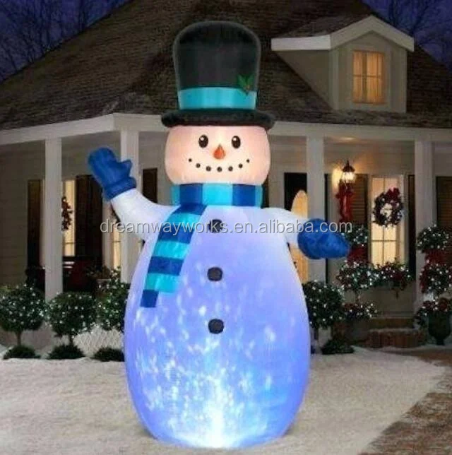 2020 Cheap outdoor inflatable snowman,inflatable frosty snowman with LED lighting for sale