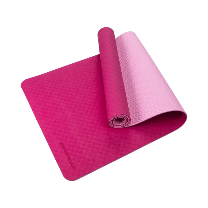 

Keepeak eco friendly pink tpe 6mm tpe yoga mat