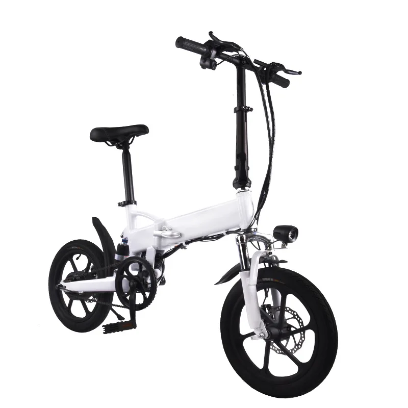 

Electric Bicycle E-Bike Cycling Power Assist 16 Inch Mountain Bike 36V Hidden Lithium Battery 250w Ebike, Black,white
