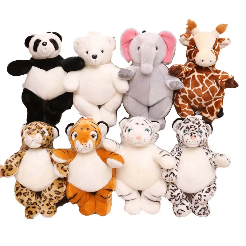

40cm simulation animal plush toy double shoulder school bag backpack