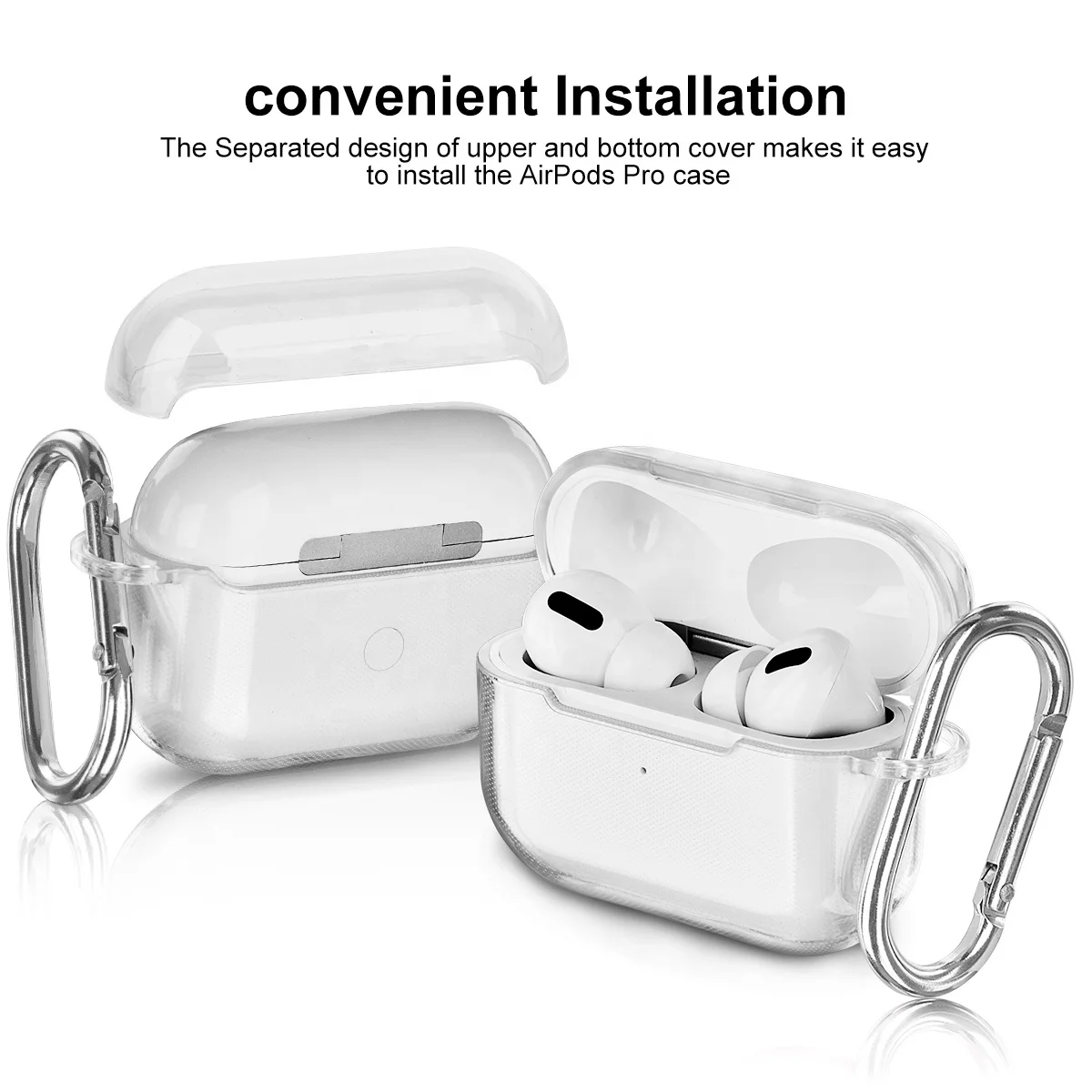 For Airpod Pro Case Transparent Clear Tpu Cover Soft Shockproof
