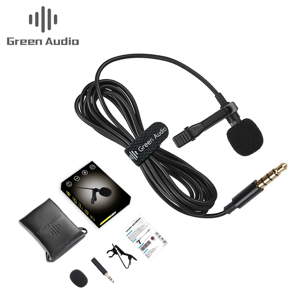 

GAM-140 Lavalier Lapel Clip-on Omnidirectional Microphone TRRS 3.5mm Jack Condenser Mini Recording Mic for Apple lPhone
