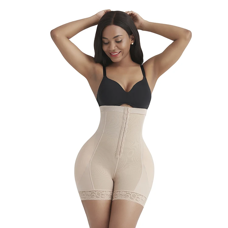 

New Design Women Plus Size Seamless High Waist Pant Shaper Comfortable Tummy Control Shapewear Body Shaper Shorts, Black/white/skin/apricot/purple/brown/deep coffee