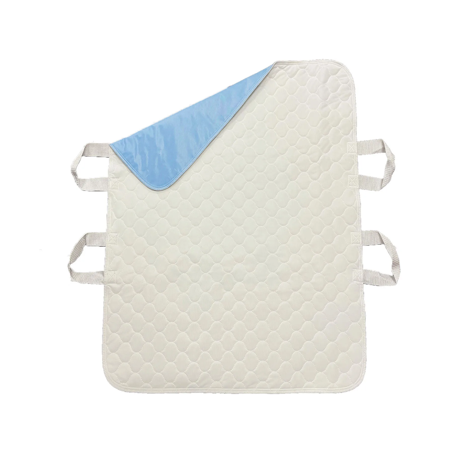 

34*36 Inches Waterproof Reusable Incontinence Bed Pad With Nylon Positioning Handles