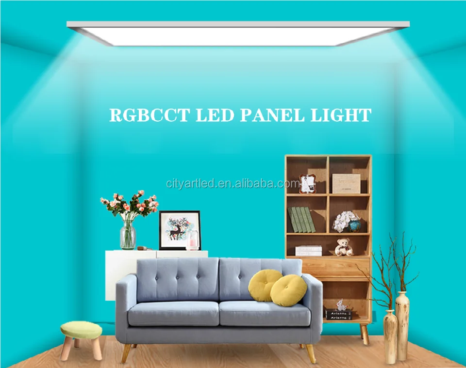 Smart Led Panel 600x600 Ultra Slim Rgb Cct Dimmable Led Panel Lights